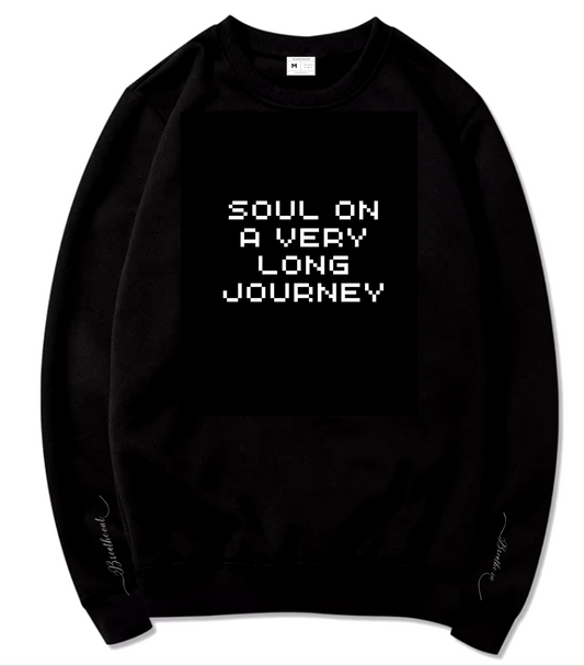 Soul on a very long journey, Breathe-in & Breathe-out, Black sweatshirt