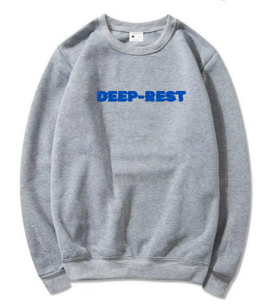 Deep-rest, Breathe-in & Breathe-out, Grey Sweat shirt